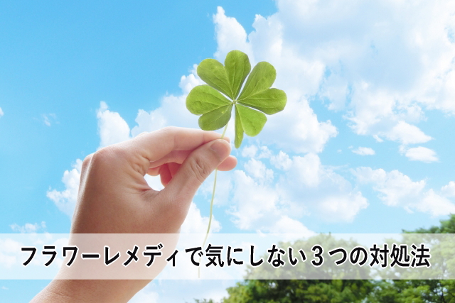 フラワーレメディで気にしない3つの対処法