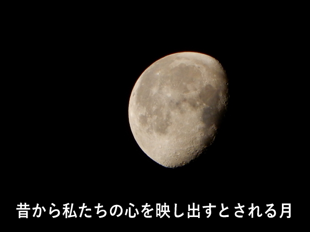 昔から私たちの心を映し出すとされる月