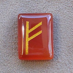ルーン石(カーネリアン) フェオ