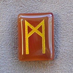 ルーン石(カーネリアン) マン
