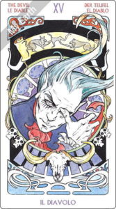 アールヌーボ・タロット 悪魔のカード